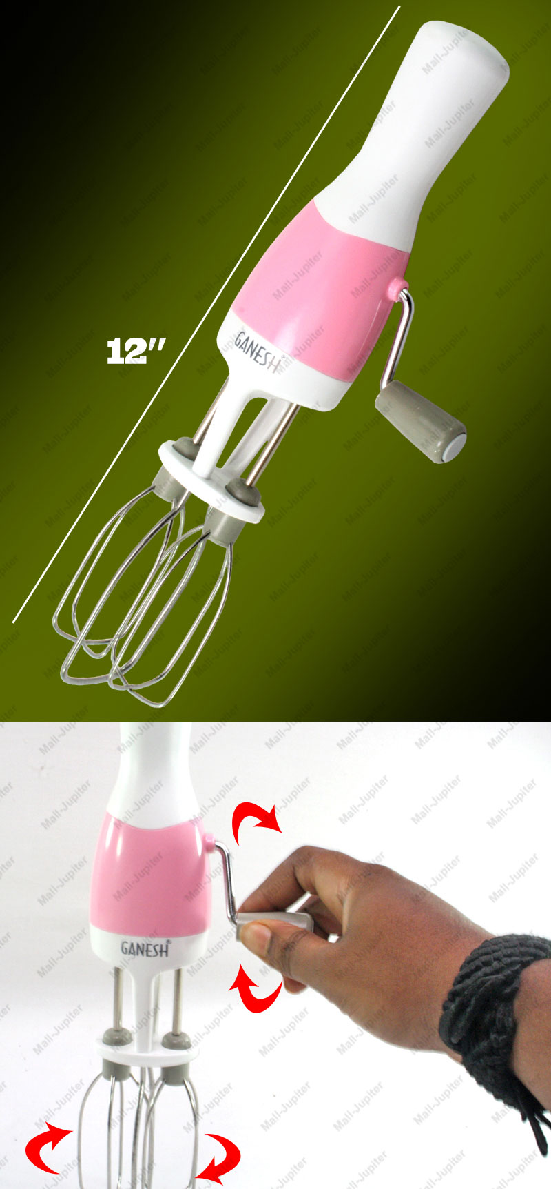 New Stainless Steel Hand Beater Mixer in Pakistan